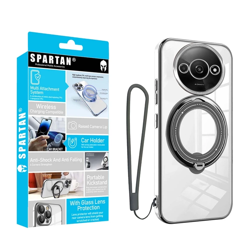 کاور اسپارتان مدل Ring Stand Strap مناسب برای گوشی موبایل شیائومی Redmi A3 2024 به همراه بندآویز