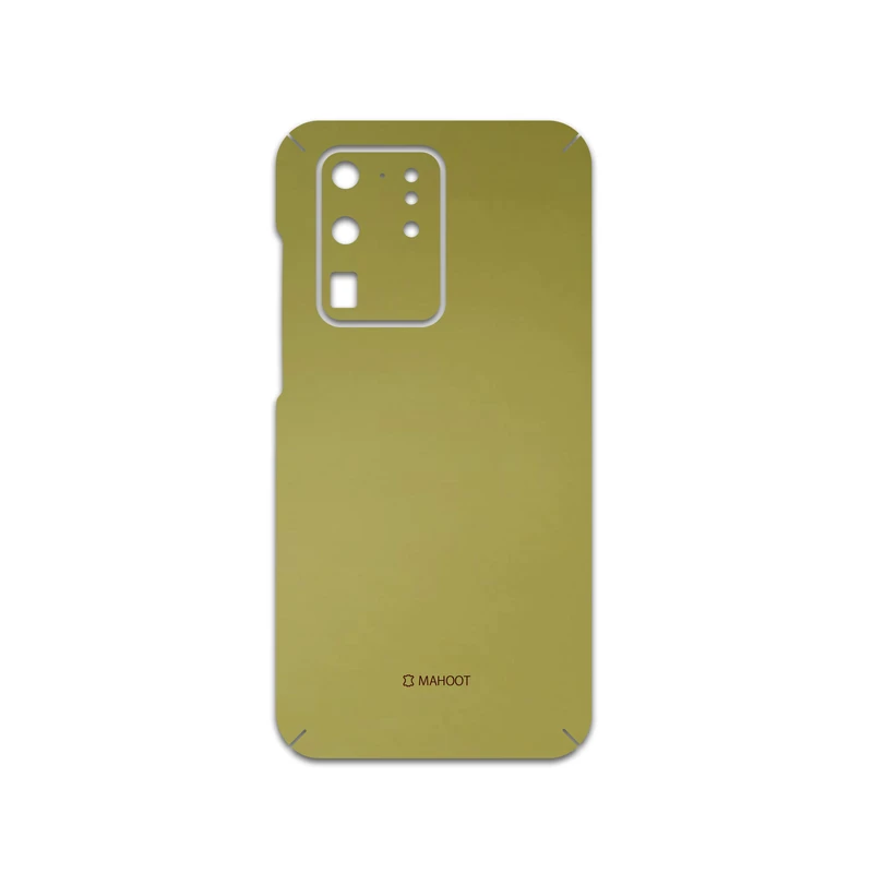 برچسب پوششی ماهوت مدل Matte-Gold مناسب برای گوشی موبایل سامسونگ Galaxy S20 Ultra