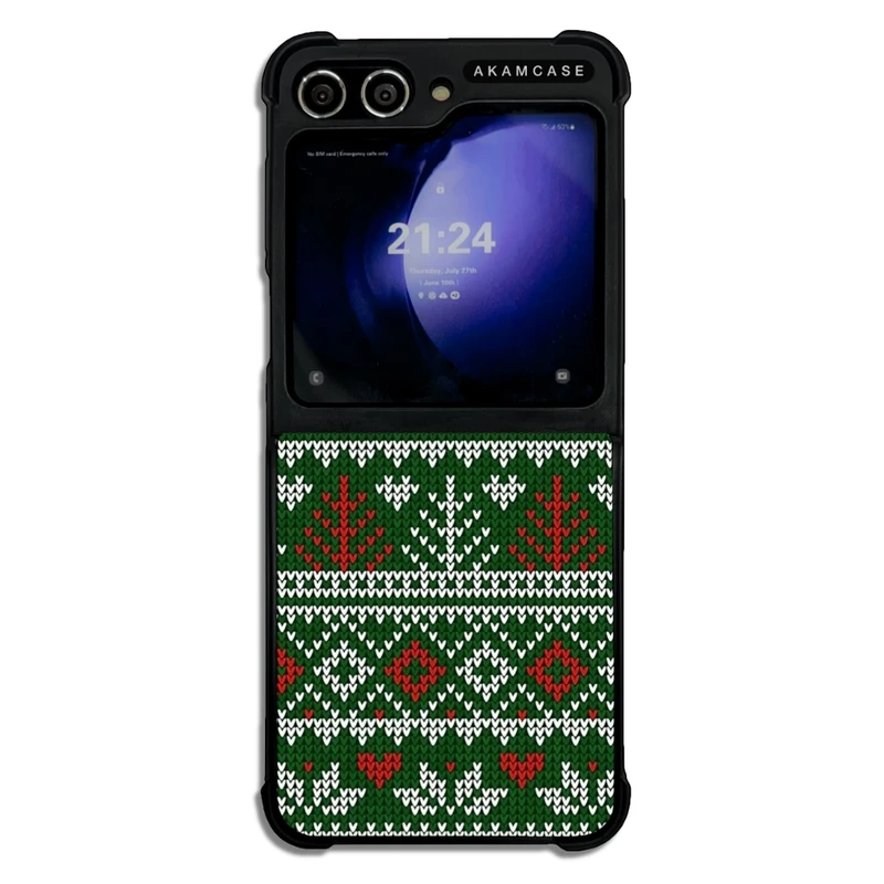 کاور آکام مدل AMC-WSGZFLIP5-WINTER FABRIC11 مناسب برای گوشی موبایل سامسونگ Galaxy Z Flip 5
