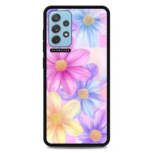 AKAM AMC-WSGA72-FLOWERS-32 Cover For Samsung Galaxy A72
