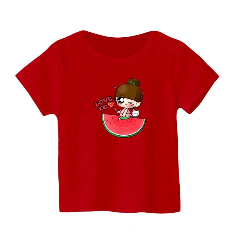 تی شرت آستین کوتاه بچگانه مدل دخترک یلدایی کد 18