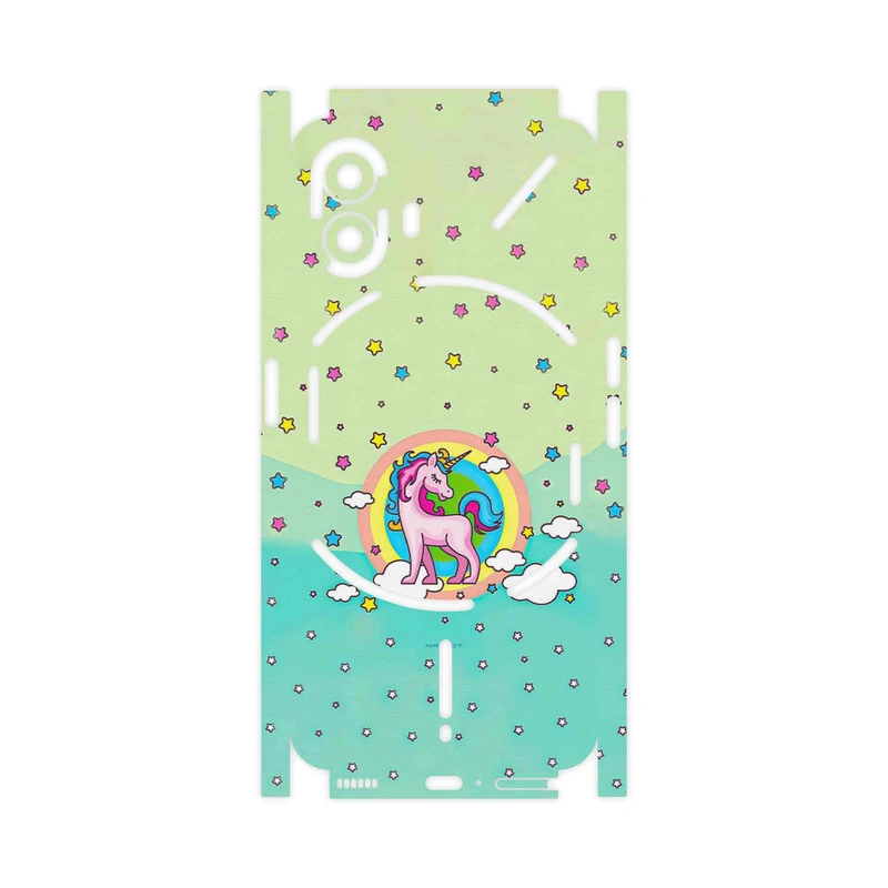 برچسب پوششی ماهوت مدل Rainbow unicorn adventure-FullSkin مناسب برای گوشی موبایل ناتینگ Phone 2