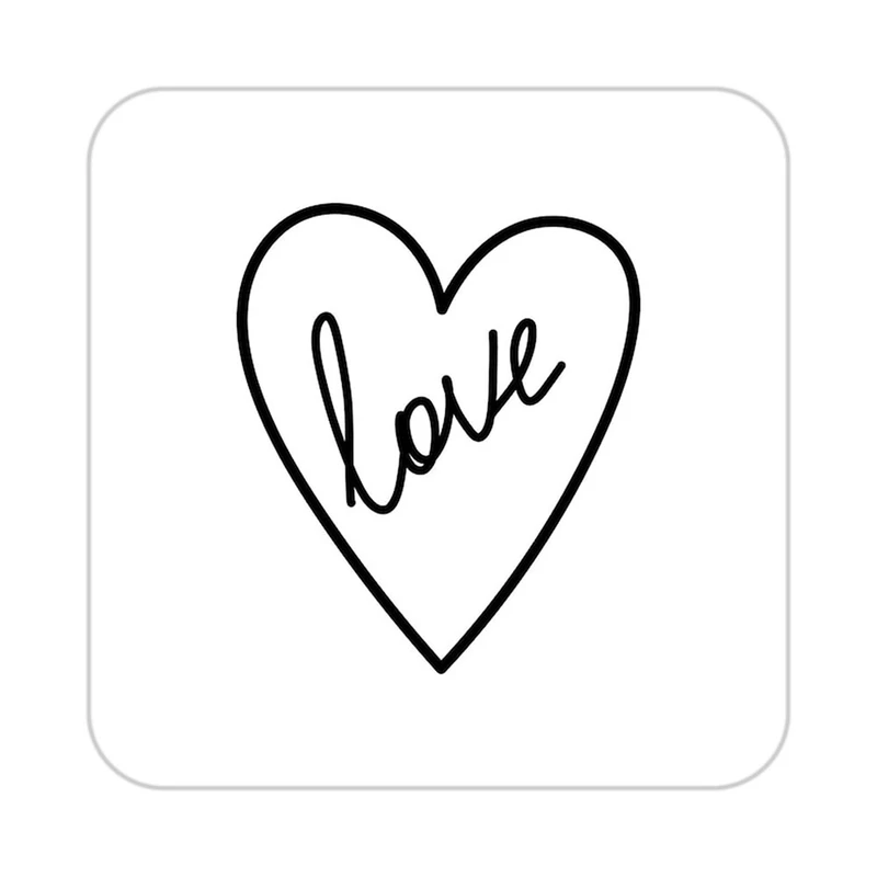 زیر لیوانی کاکتی طرح عاشقانه مدل mp38457