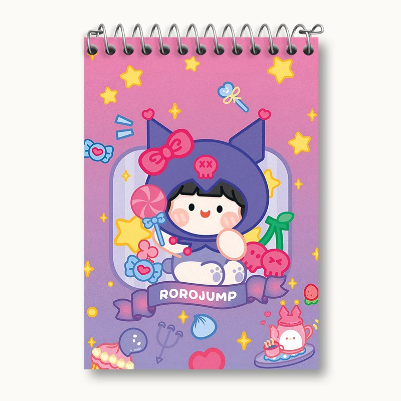 دفتر یادداشت 50 برگ خندالو طرح رورو جامپ کرومی کد N3903