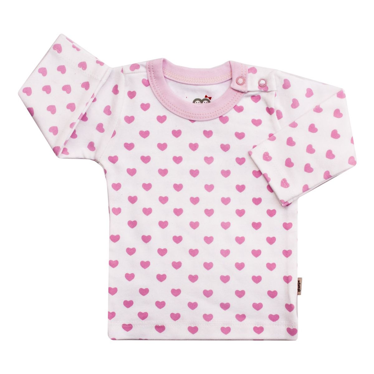 تی شرت آستین بلند نوزادی آدمک طرح قلب -  - 1