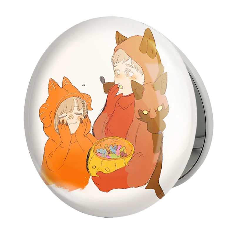 آینه جیبی خندالو طرح سربروش انیمه خوشمزه در سیاه چال مدل تاشو کد 35904