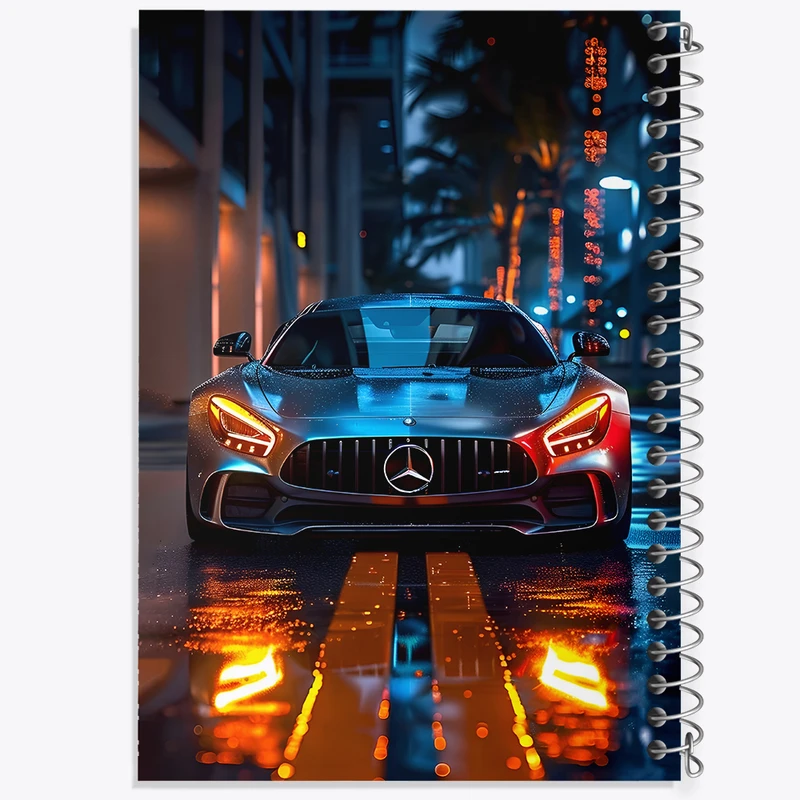 دفتر مشق 50 برگ خندالو طرح ماشین بنز کد F7021