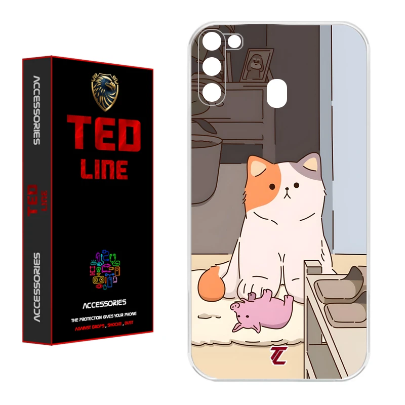 کاور تدلاین طرح گربه کد 1192 مناسب برای گوشی موبایل سامسونگ Galaxy A11