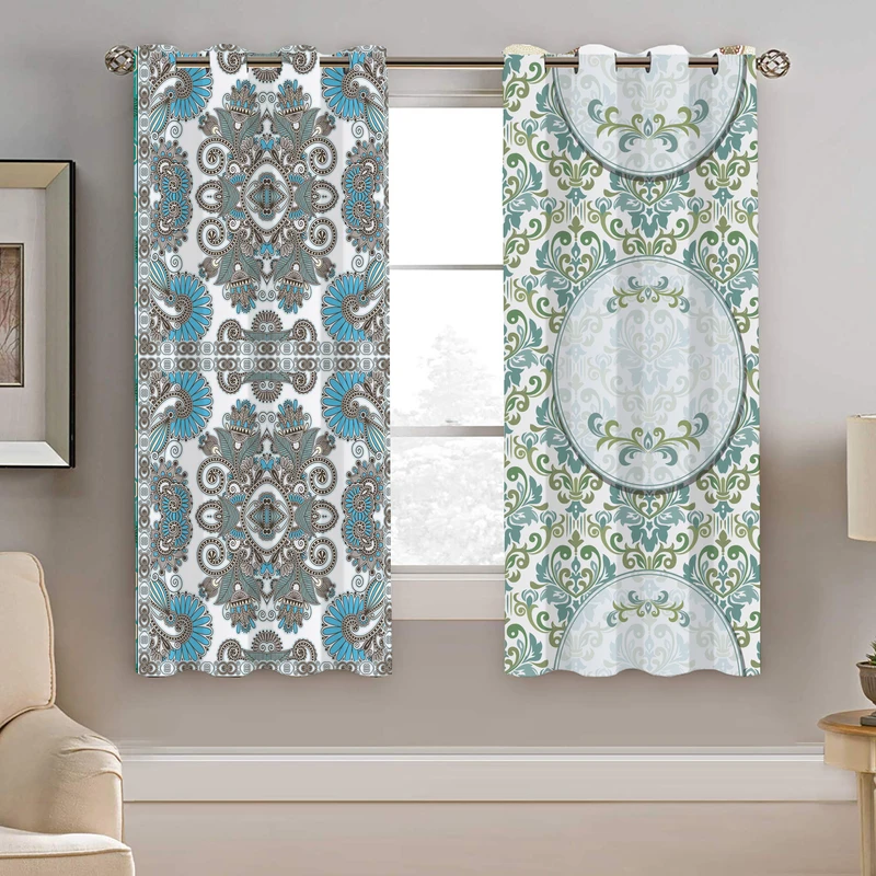 پرده نیروانا طرح     سنتی مدل هازان کد 4240    سایز 140×200 سانتی متر