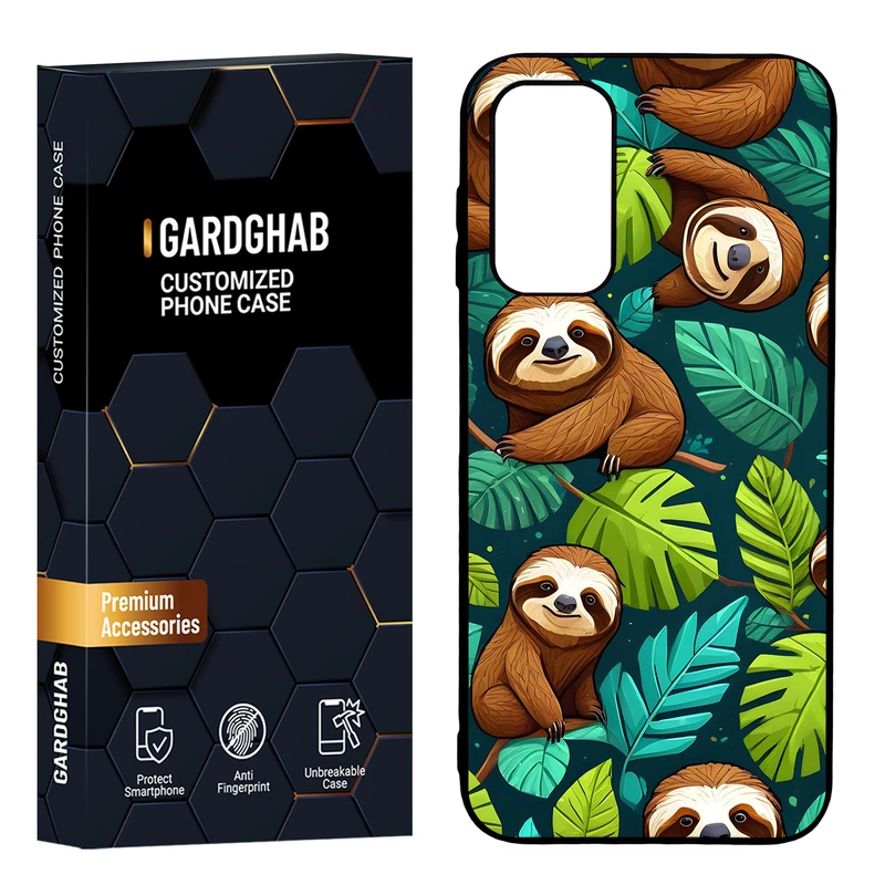 کاور گارد قاب مدل پشت گلس هنری مناسب برای گوشی موبایل سامسونگ Galaxy A14