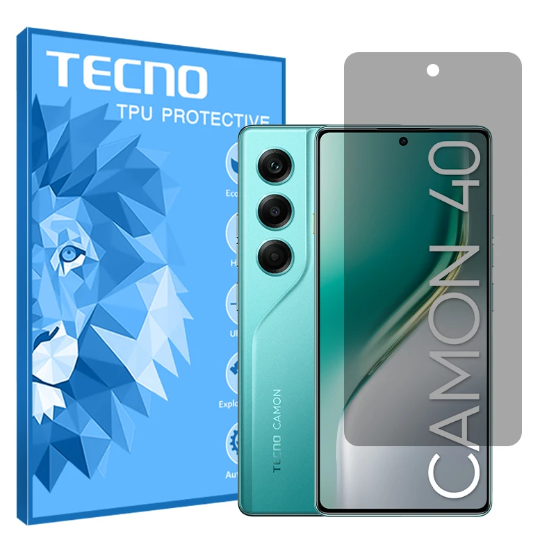محافظ صفحه نمایش حریم شخصی تکنو مدل هیدروژلی مناسب برای گوشی موبایل تکنو Camon 40