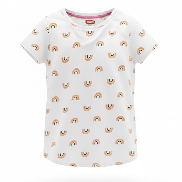 تی شرت آستین کوتاه دخترانه هومنیتی مدل 5GZ1L1