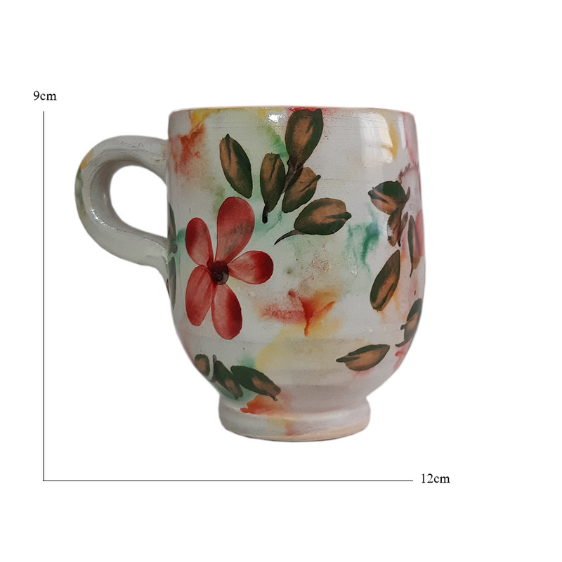 لیوان سفالی مدل بهاران مجموعه 6 عددی