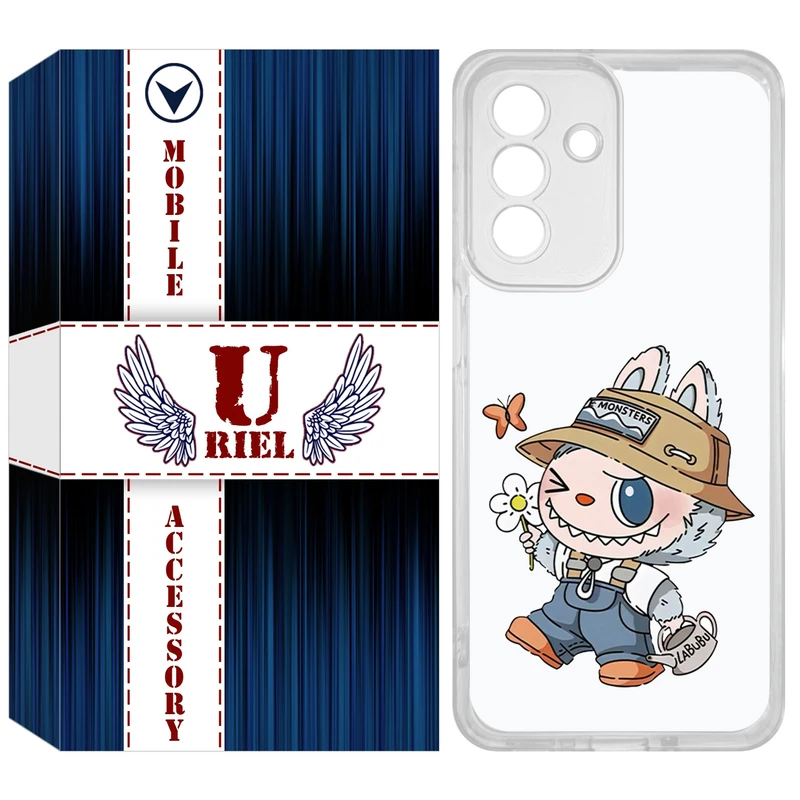 کاور یوریل مدل Clear کد 111 طرح لبوبو Labubu مناسب برای گوشی موبایل سامسونگ Galaxy A26