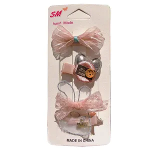 گیره مو دخترانه مدل تور خرگوش کد 00688 مجموعه 3 عددی