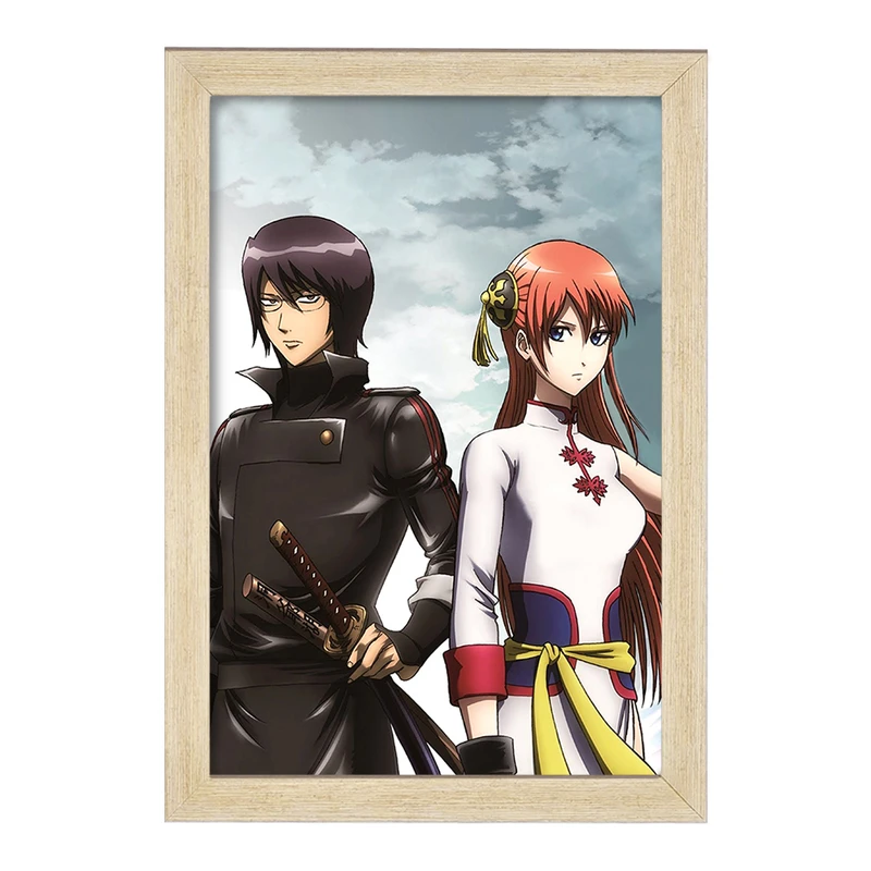 تابلو خندالو مدل کاگورا و شینسوکه انیمه گینتاما  کد 12960