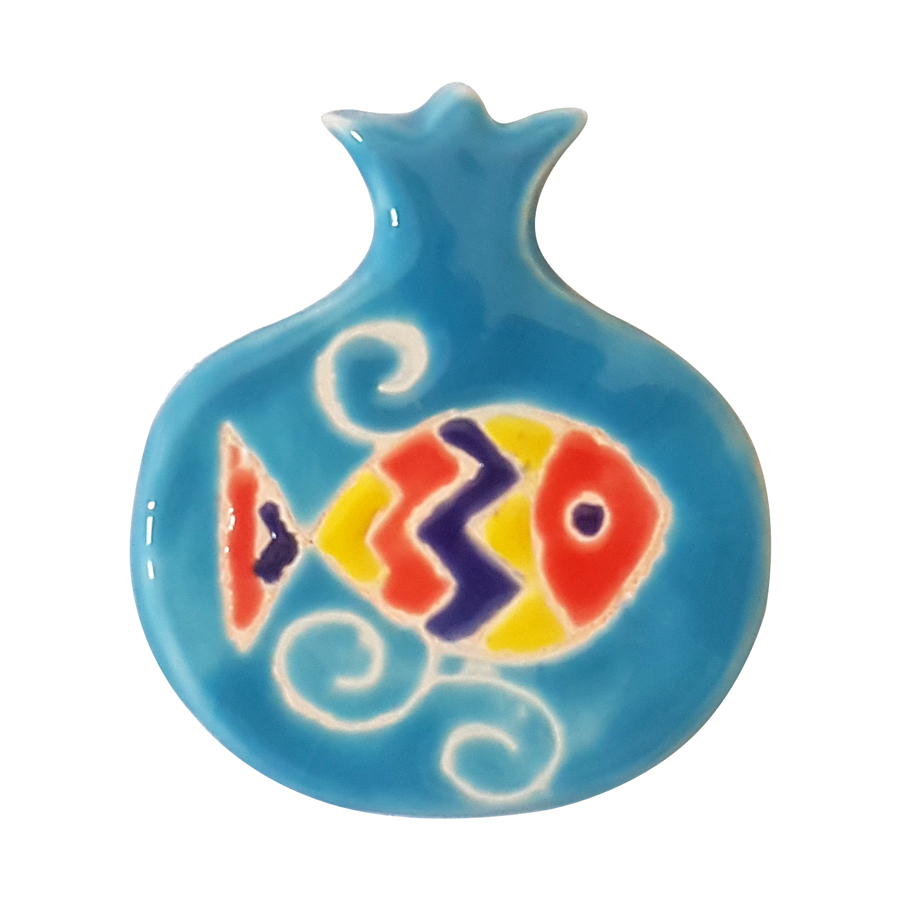 مگنت سفالی طرح انار کد YZ44