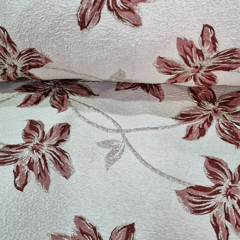 پارچه پرده ای مدل گلدار کد PR04