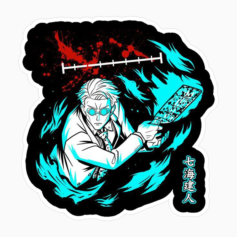 استیکر لپ تاپ و موبایل بووم طرح انیمه Jujutsu Kaisen مدل Nanami کد MD56