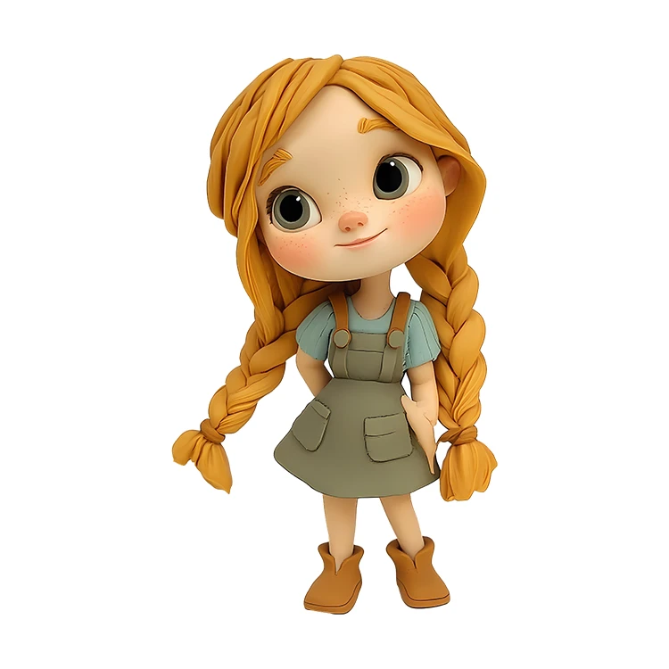 استیکر پارچه و لباس پاد آفرین مدل کارتونی کیوت فانتزی دخترانه کد S4057