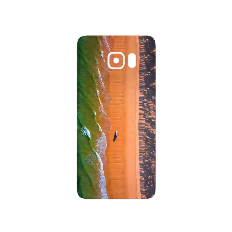 برچسب پوششی ماهوت مدل Beach and Green Sea مناسب برای گوشی موبایل سامسونگ Galaxy S6 Edge