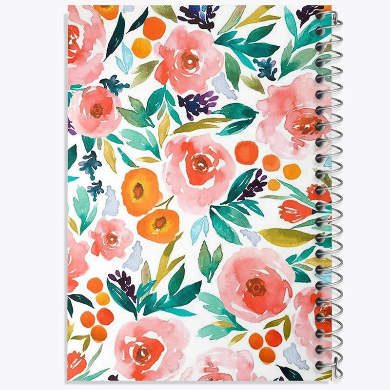 دفتر مشق 50 برگ خندالو مدل گل گلی کد 2221