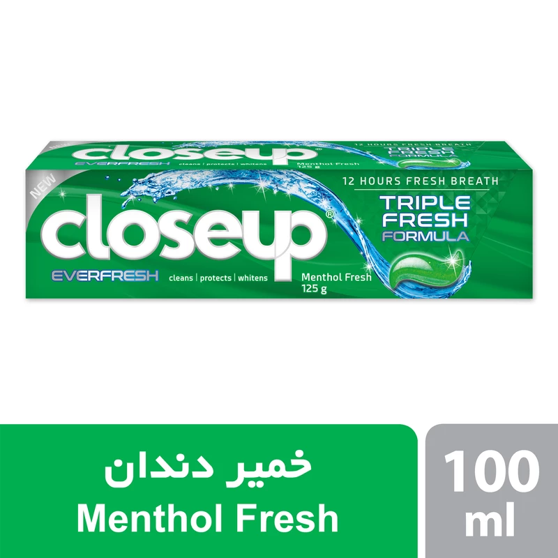 خمیر دندان کلوس آپ سری Ever Fresh مدل Menthol Fresh وزن 125 گرم