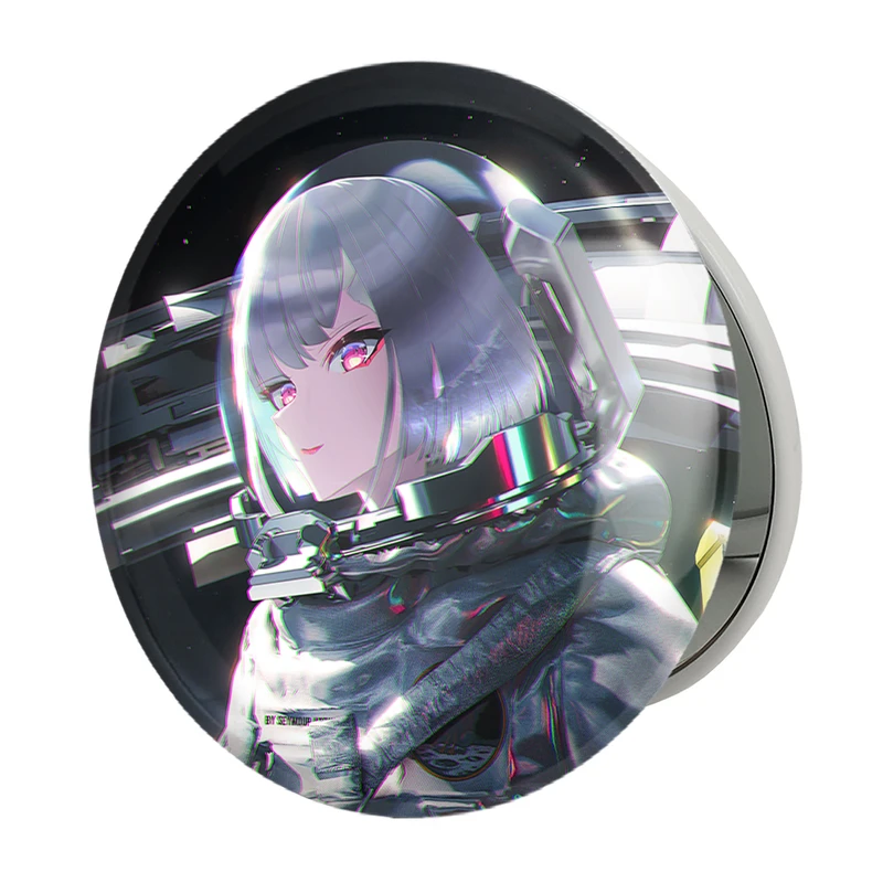 آینه جیبی خندالو طرح لوسی انیمه سایبر بانک Cyberpunk مدل تاشو کد 22435 