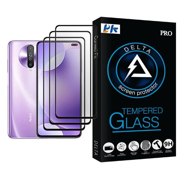 محافظ صفحه نمایش پی کی مدل Delta Glass MIX003 مناسب برای گوشی موبایل شیائومی Redmi K30 بسته سه عددی