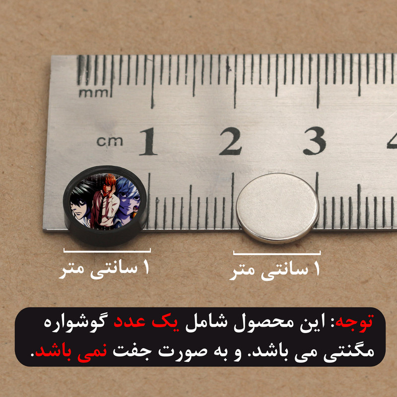 پیرسینگ گوش ناکسیگو مدل شب تاب طرح Death Note کد PM7005 پیرسینگ گوش ناکسیگو مدل شب تاب طرح Death Note کد PM7005