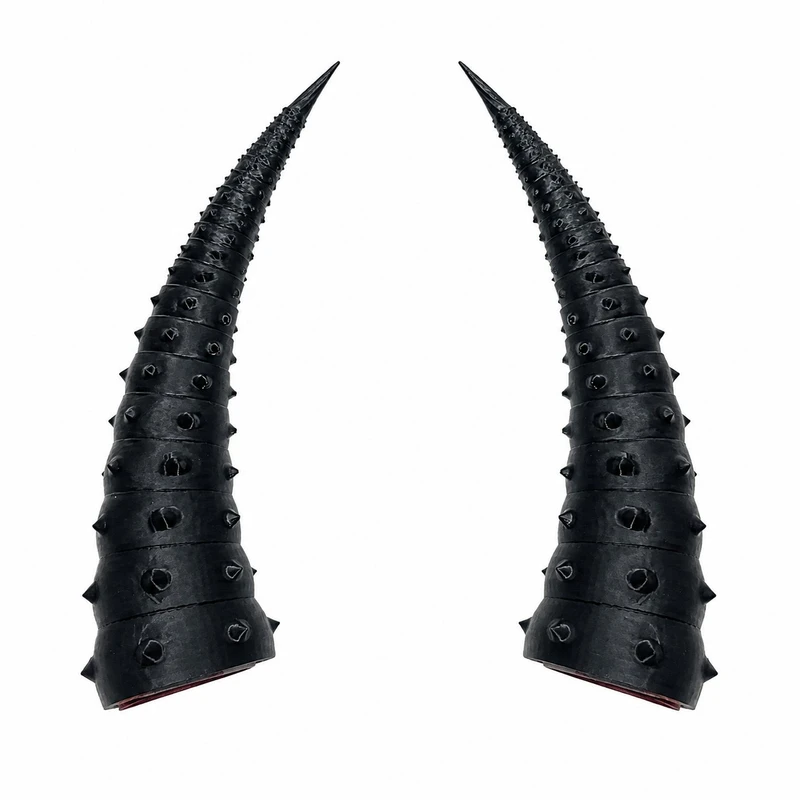 شاخ کلاه کاسکت موتور سیکلت وارون طرح BLK کد W-83 بسته 2 عددی
