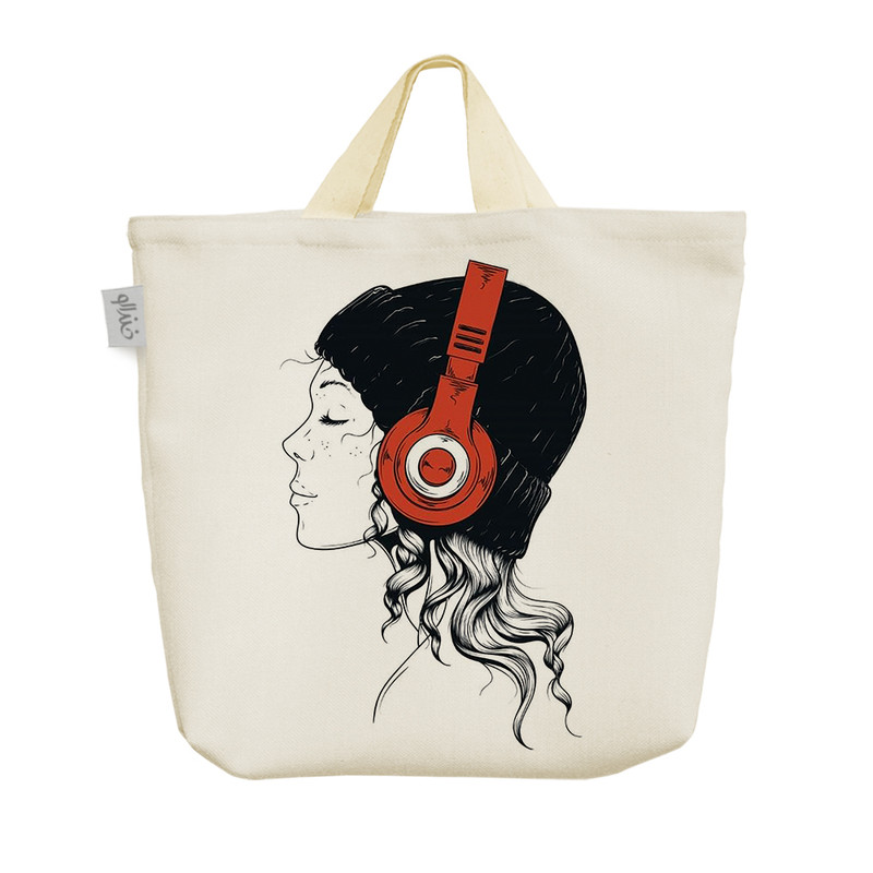 ساک خرید خندالو طرح موسیقی کد 293