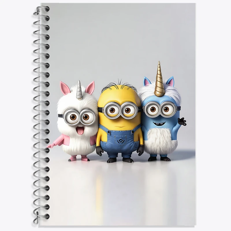 دفتر لغت 50 برگ خندالو طرح مینیون ها (Minions) کد F6097