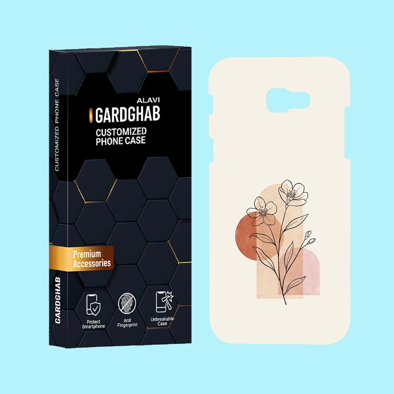 کاور گارد قاب علوی مدل گل مناسب برای گوشی موبایل سامسونگ Galaxy A720 / A7 2017