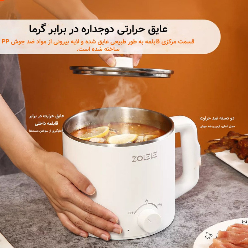 بخارپز زولهله مدل ZC301 بخارپز زولهله مدل ZC301