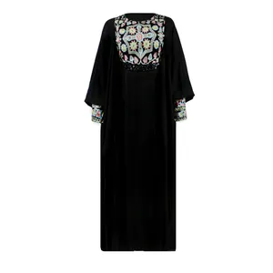 مانتو زنانه مدل سوزن دوزی عبایی کد 25685