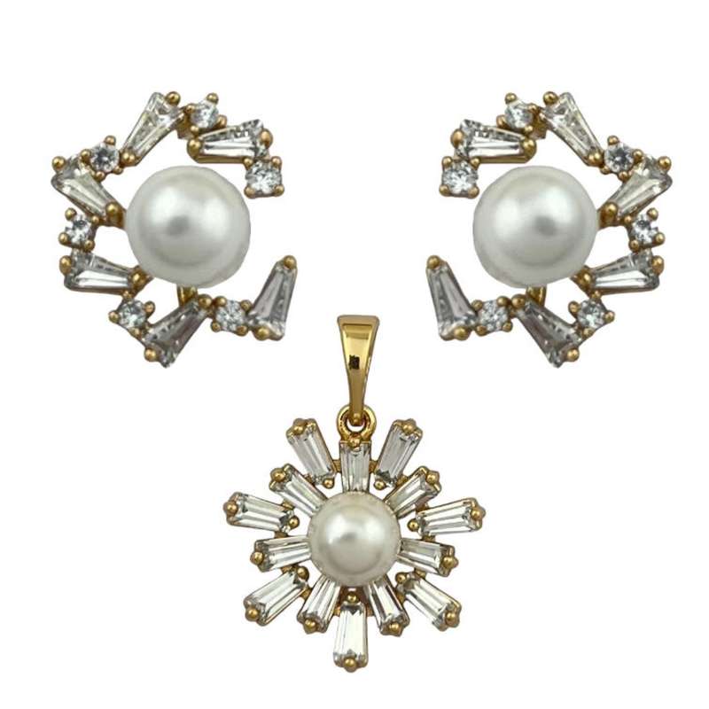 نیم ست زنانه ژوپینگ مدل جواهری کد M4155 نیم ست زنانه ژوپینگ مدل جواهری کد M4155