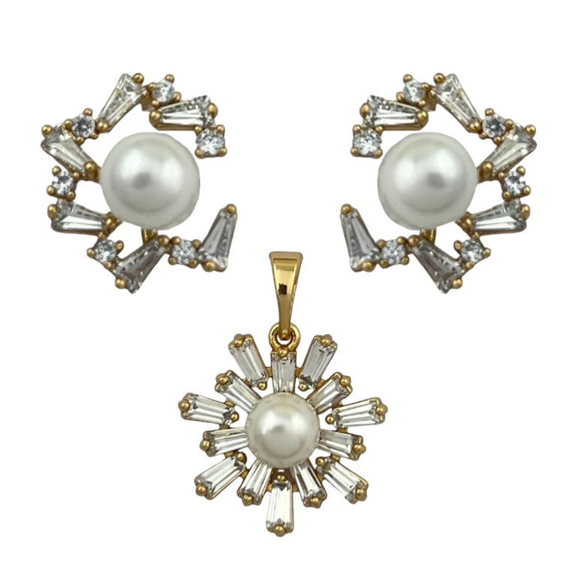 نیم ست زنانه ژوپینگ مدل جواهری کد M4155 نیم ست زنانه ژوپینگ مدل جواهری کد M4155