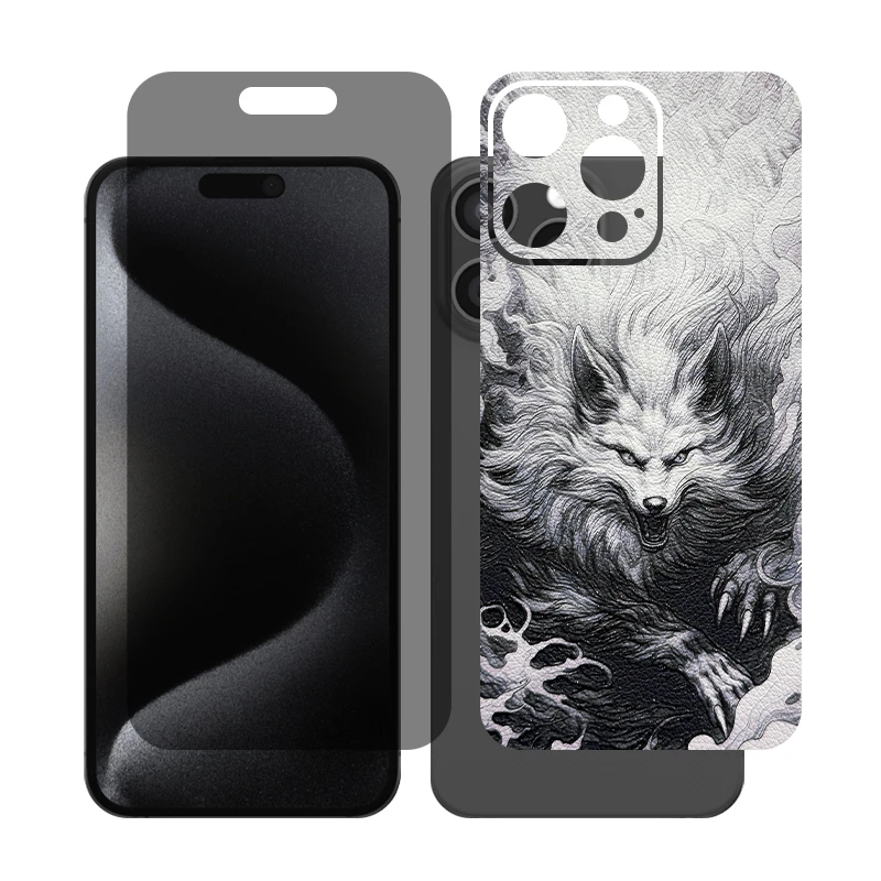 محافظ صفحه نمایش حریم شخصی گلس مدل Together مناسب برای گوشی موبایل اپل iPhone 16 Pro Max به همراه برچسب پوششی