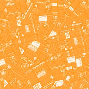  کاغذ کادو طرح روزنامه ای کد 233.1 بسته 25 عددی