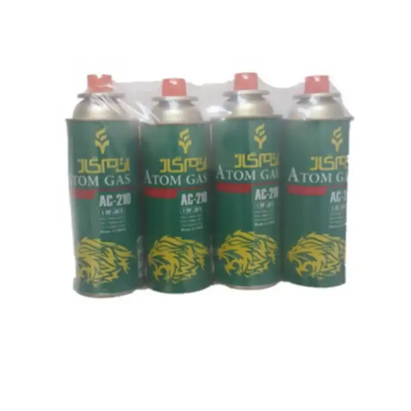 کپسول گاز اتم گاز مدل 020 وزن 210 گرم مجموعه 4 عددی