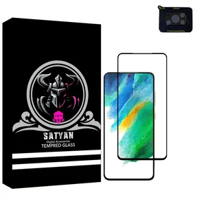  محافظ لنز دوربین ساتیان مدل 3D مناسب برای گوشی موبایل شیائومی  Poco X3به همراه محافظ صفحه نمایش