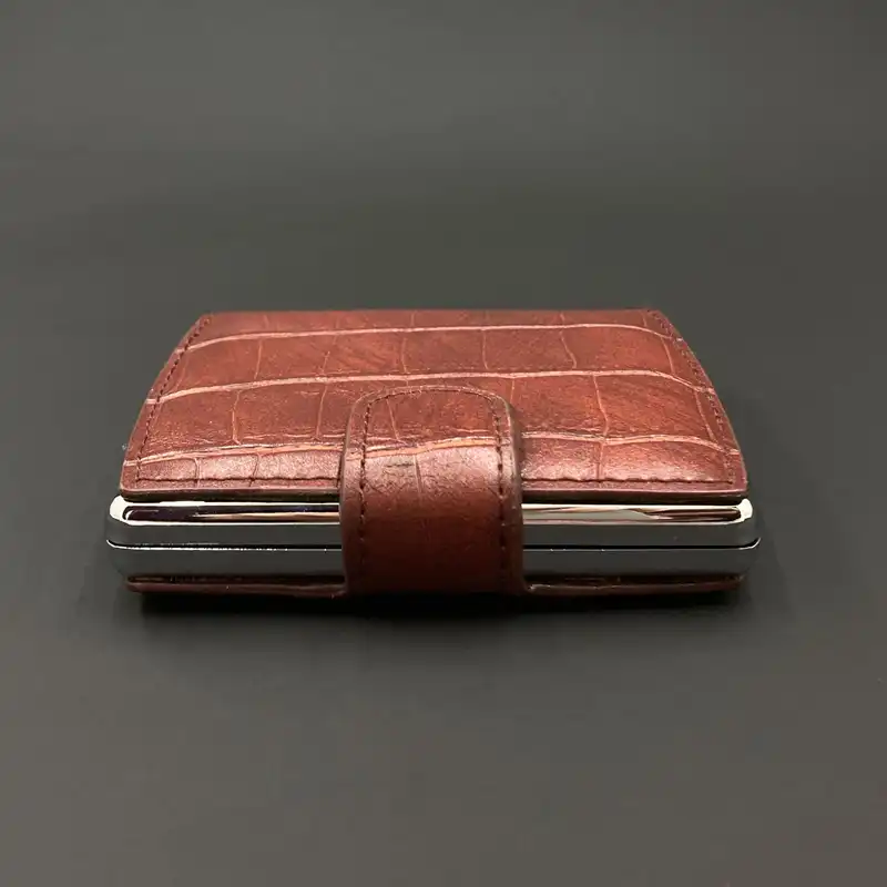 جعبه سیگار گوپایی مدل چرم شترمرغ 3 کد DKD-1231