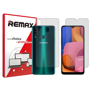 Remax HyGEL transparent display screen protector suitable for Samsung Galaxy A20s mobile phones along with the back of the phone