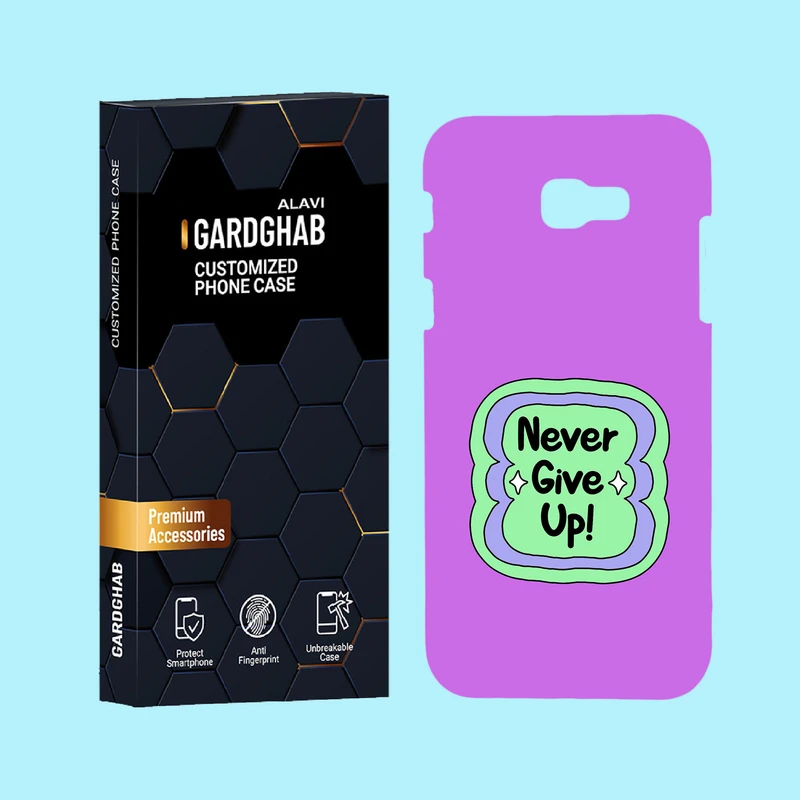 کاور گارد قاب علوی مدل متن مناسب برای گوشی موبایل سامسونگ Galaxy A720 / A7 2017