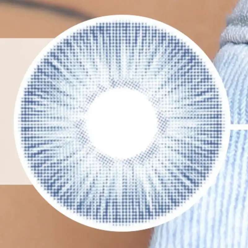 لنز چشم رویال ویژن کد 380 رنگ آبی رگه دار