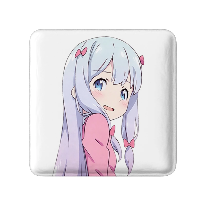 مگنت خندالو طرح ساگیری انیمه ارومانگا سنسی Eromanga Sensei  مدل مربعی کد 22681
