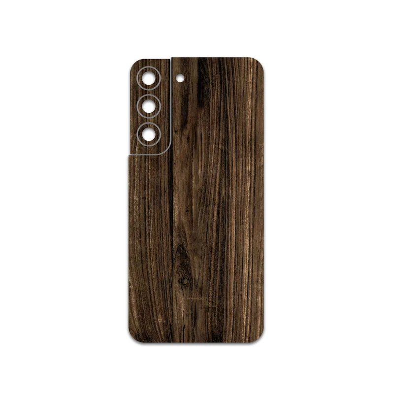 برچسب پوششی ماهوت مدل Dark-Walnut-Wood مناسب برای گوشی موبایل سامسونگ Galaxy S22 5G
