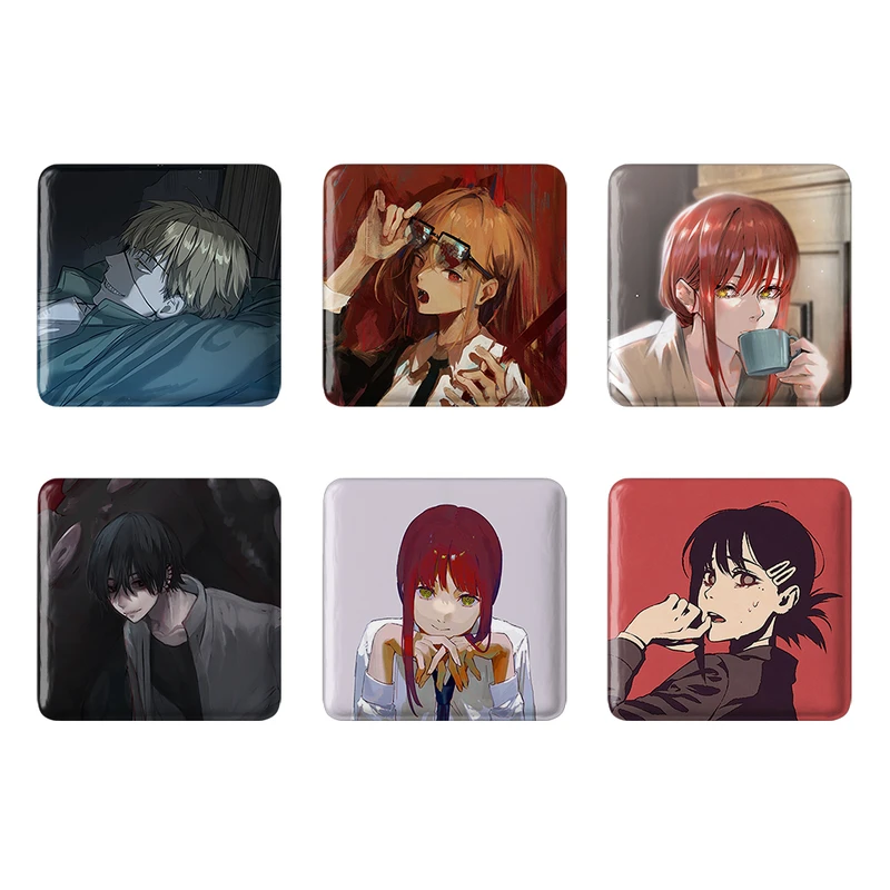 مگنت خندالو طرح انیمه مرد اره ای Chainsaw Man کد 1364A مجموعه 6 عددی