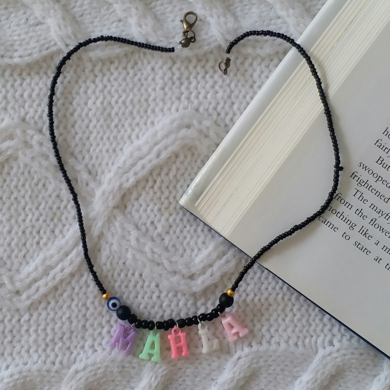 گردنبند دخترانه مدل تابستانی اسم مهلا G235 گردنبند دخترانه مدل تابستانی اسم مهلا G235